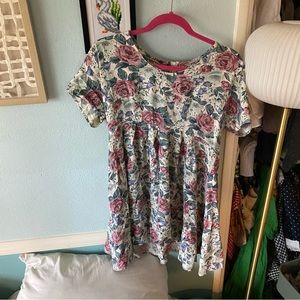 Vintage handmade babydoll floral dress